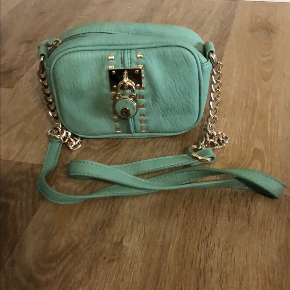 Sea green crossbody bag